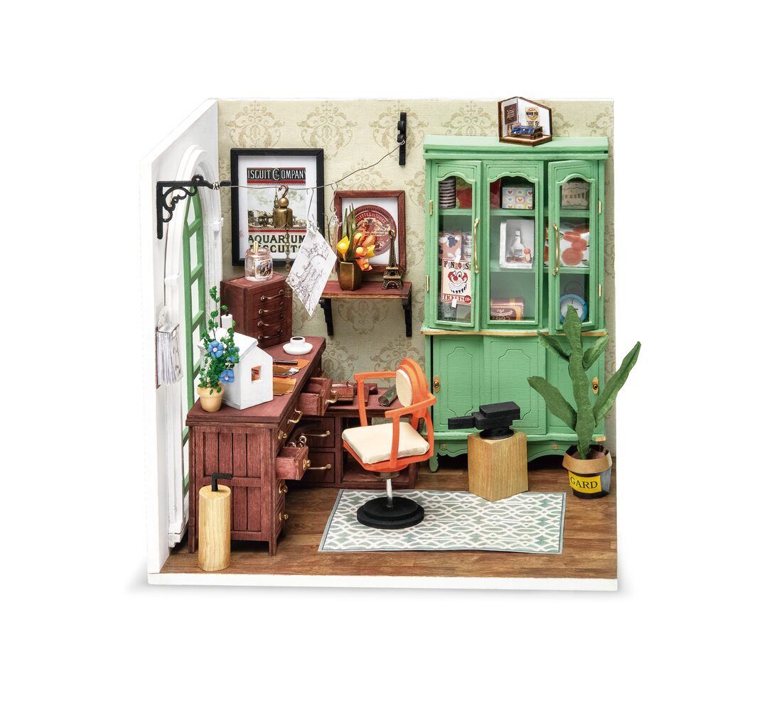 Robotime - DIY Miniaturhaus - Jimmy's Studio (DIY House - 16 x 12 x 15 cm) (Holzbausatz)